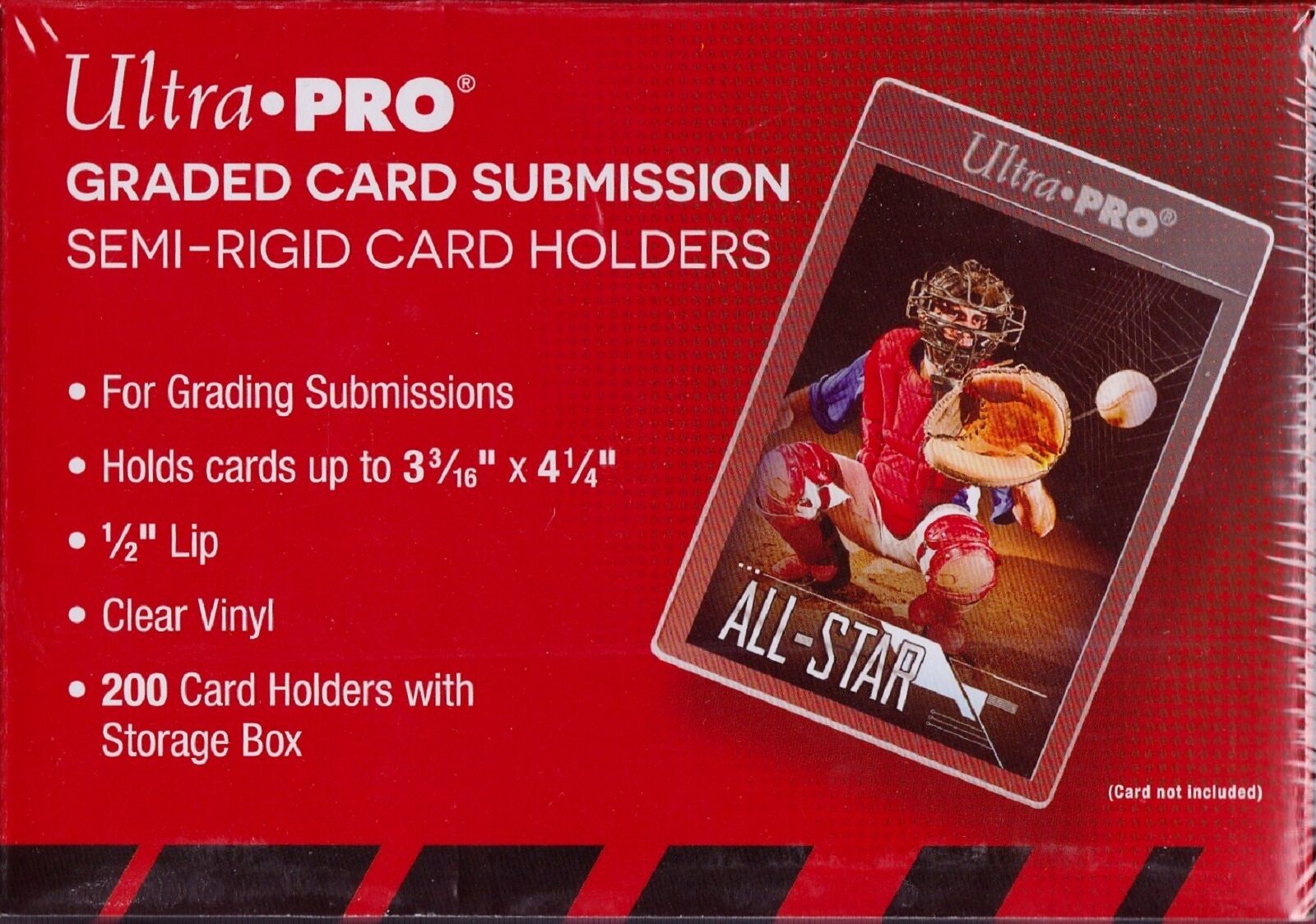 Ultra Pro  200 Count Box Semi Rigid Card Holder Graded Card Submission #43000