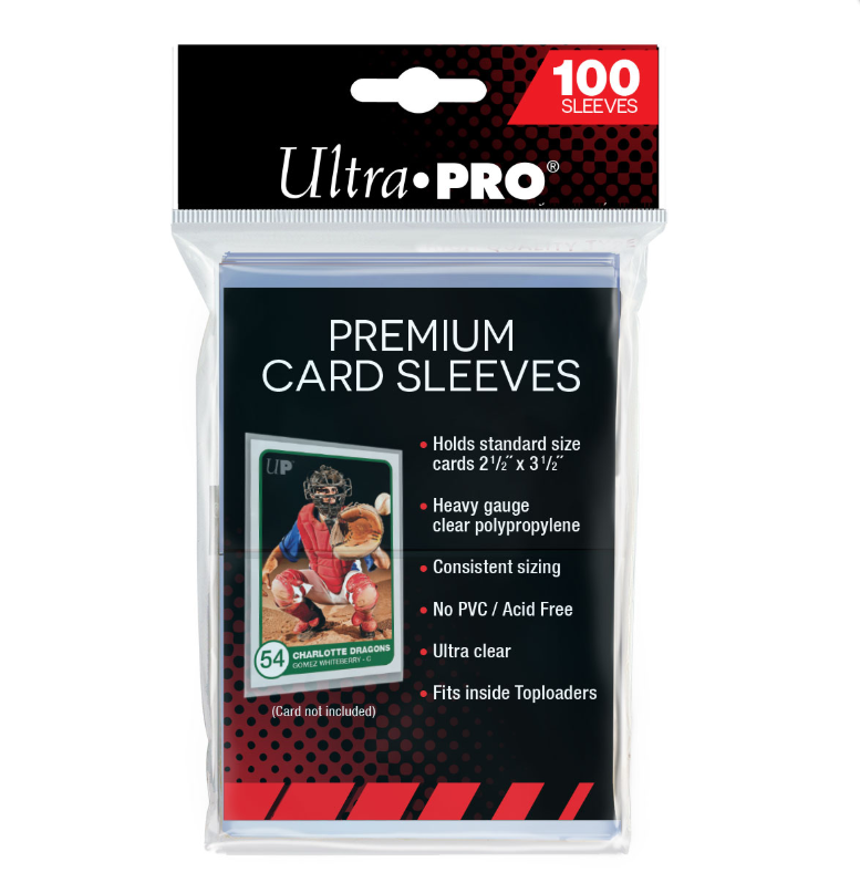 (100) Ultra Pro Premium Platinum Heavy Duty Card Sleeves Heavy Gauge Polypro