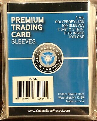 10000 Csp Premium Soft Penny Regular Card Sleeves, Fits Inside 3x4 Topoaders